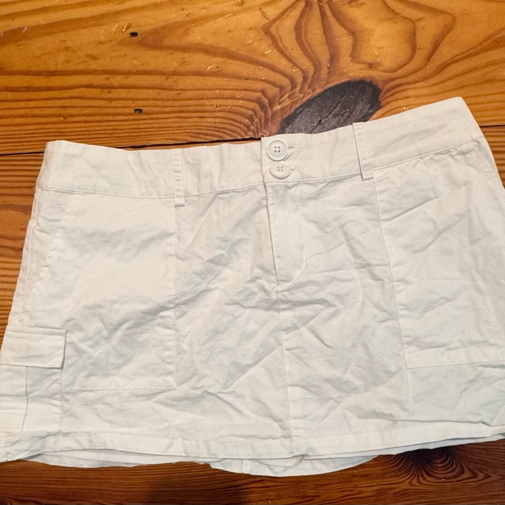 Women's White Cargo Shorts New